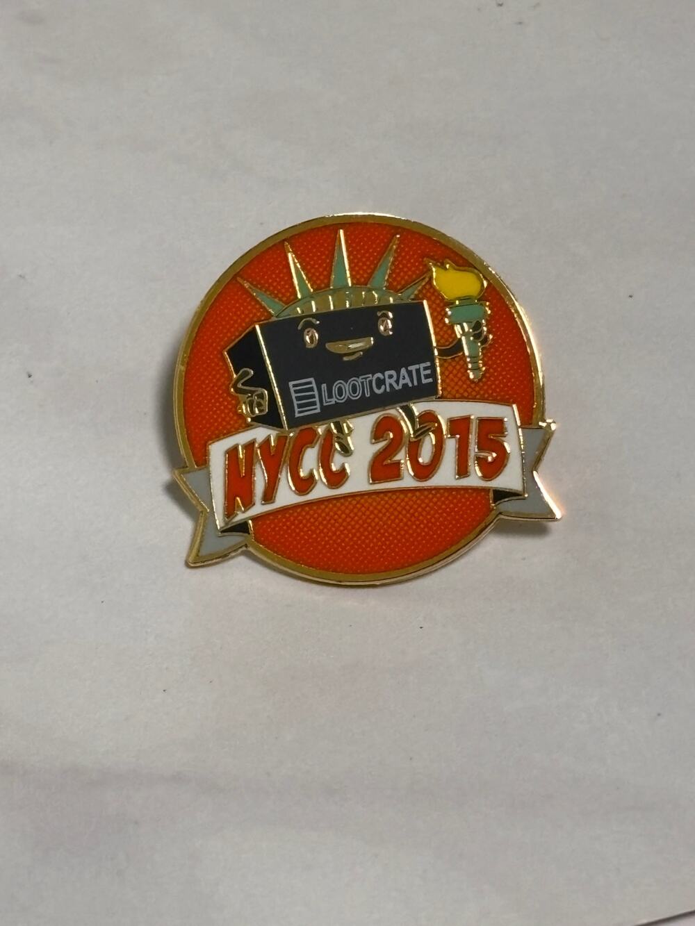 Loot Crate NYCC 2015 Exclusive Collectible Pin Enamel New York Comic Con